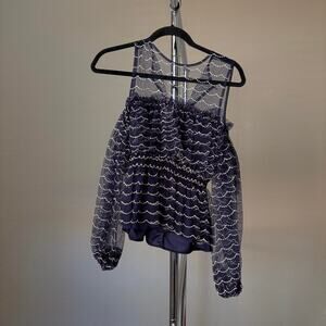 Alice mccall navy blue mesh